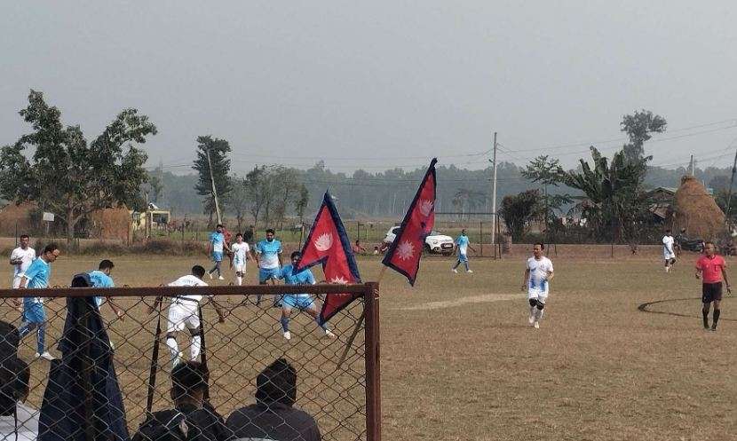 अन्तरपालिका कर्मचारी फुटबल प्रतियोगिता — आज गौरीगञ्ज गाउँपालिका र कनकाई नगरपालिका भिड्ने